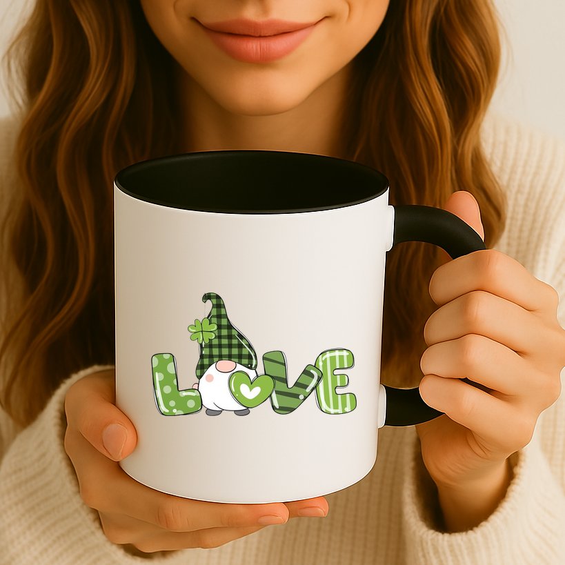 Love Irish Gnome Cute St Patricks Day Mug