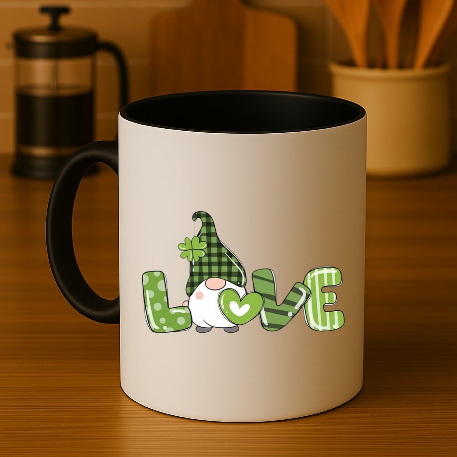 Love Irish Gnome Cute St Patricks Day Mug