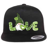 Love Irish Gnome Cute St Patricks Day Flatbill Hat