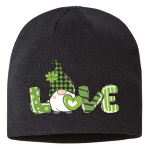 Love Irish Gnome Cute St Patricks Day Sustainable Beanie