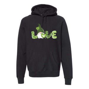 Love Irish Gnome Cute St Patricks Day Premium Hoodie