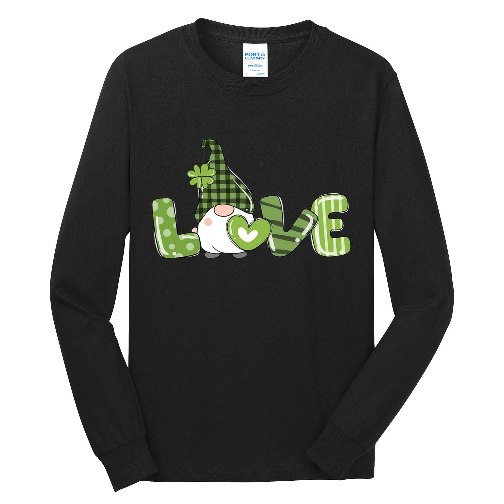 Love Irish Gnome Cute St Patricks Day Tall Long Sleeve T-Shirt