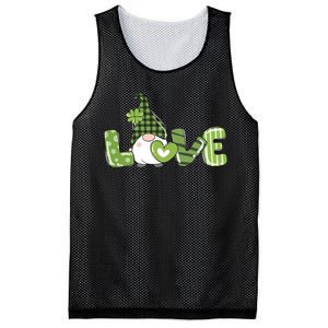 Love Irish Gnome Cute St Patricks Day Mesh Reversible Basketball Jersey Tank