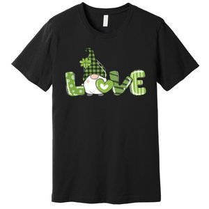 Love Irish Gnome Cute St Patricks Day Premium T-Shirt