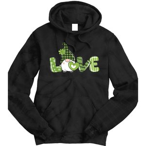 Love Irish Gnome Cute St Patricks Day Tie Dye Hoodie