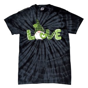 Love Irish Gnome Cute St Patricks Day Tie-Dye T-Shirt