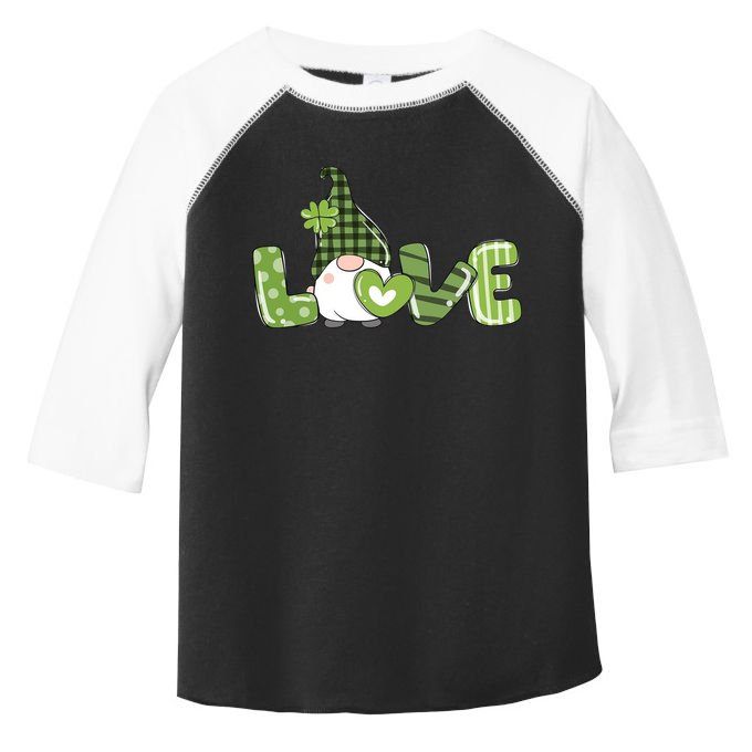 Love Irish Gnome Cute St Patricks Day Toddler Fine Jersey T-Shirt