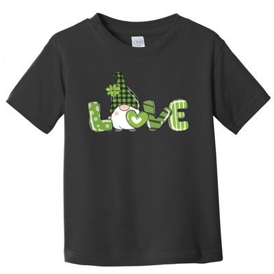 Love Irish Gnome Cute St Patricks Day Toddler T-Shirt