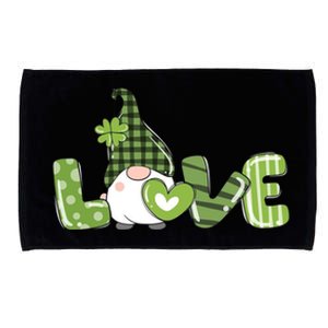 Love Irish Gnome Cute St Patricks Day Microfiber Hand Towel