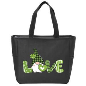 Love Irish Gnome Cute St Patricks Day Zip Tote Bag