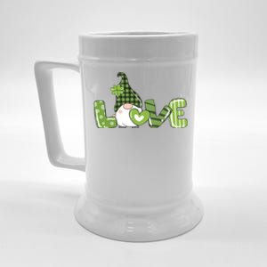 Love Irish Gnome Cute St Patricks Day Beer Stein