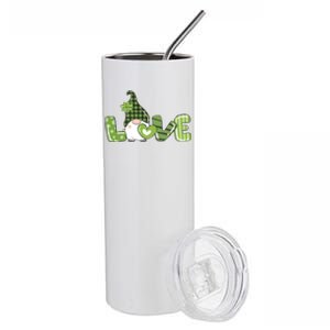 Love Irish Gnome Cute St Patricks Day Stainless Steel Tumbler