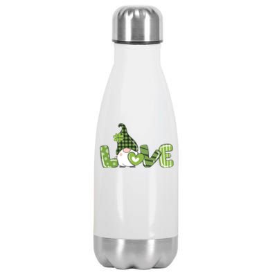 Love Irish Gnome Cute St Patricks Day Stainless Steel Insulated Water Bottle