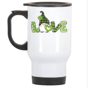 Love Irish Gnome Cute St Patricks Day Stainless Steel Travel Mug