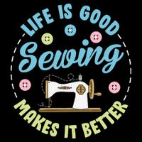 Life Is Good Sewing Makes Cooling Performance Crew T-Shirt
