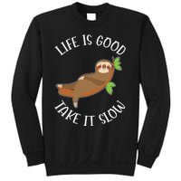 Life Is Good Take It Cute Sloth Sweatshirt