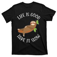 Life Is Good Take It Cute Sloth T-Shirt