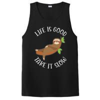 Life Is Good Take It Cute Sloth PosiCharge Competitor Tank