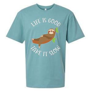 Life Is Good Take It Cute Sloth Sueded Cloud Jersey T-Shirt