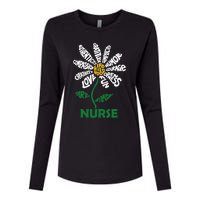 Life Is Good Nurse Flower The Art Of Optimism Womens Cotton Relaxed Long Sleeve T-Shirt