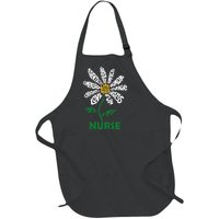 Life Is Good Nurse Flower The Art Of Optimism Full-Length Apron With Pockets