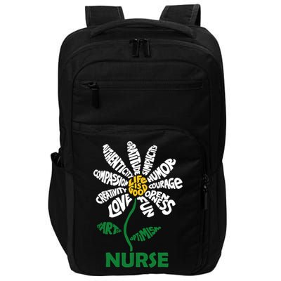 Life Is Good Nurse Flower The Art Of Optimism Impact Tech Backpack