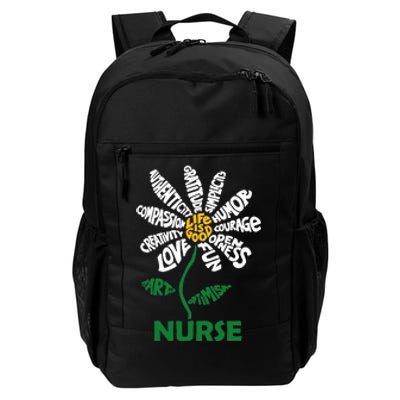 Life Is Good Nurse Flower The Art Of Optimism Daily Commute Backpack