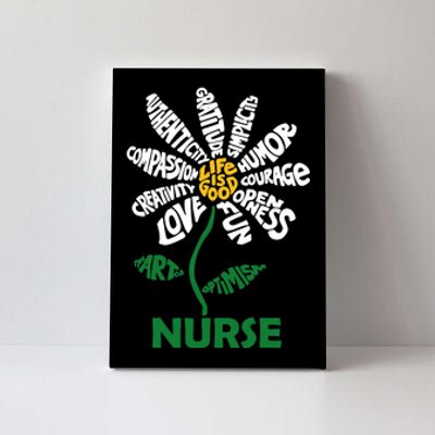 Life Is Good Nurse Flower The Art Of Optimism Canvas