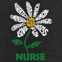 Life Is Good Nurse Flower The Art Of Optimism Adult Drive Performance Visor