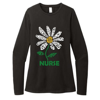 Life Is Good Nurse Flower The Art Of Optimism Womens CVC Long Sleeve Shirt