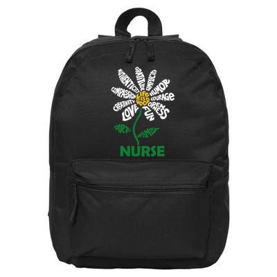 Life Is Good Nurse Flower The Art Of Optimism 16 in Basic Backpack