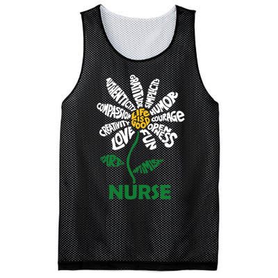 Life Is Good Nurse Flower The Art Of Optimism Mesh Reversible Basketball Jersey Tank