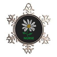 Life Is Good Nurse Flower The Art Of Optimism Metallic Star Ornament