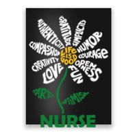 Life Is Good Nurse Flower The Art Of Optimism Poster