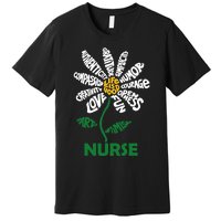 Life Is Good Nurse Flower The Art Of Optimism Premium T-Shirt