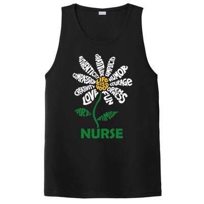 Life Is Good Nurse Flower The Art Of Optimism PosiCharge Competitor Tank