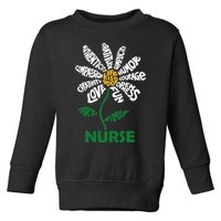 Life Is Good Nurse Flower The Art Of Optimism Toddler Sweatshirt