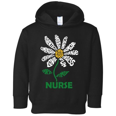 Life Is Good Nurse Flower The Art Of Optimism Toddler Hoodie