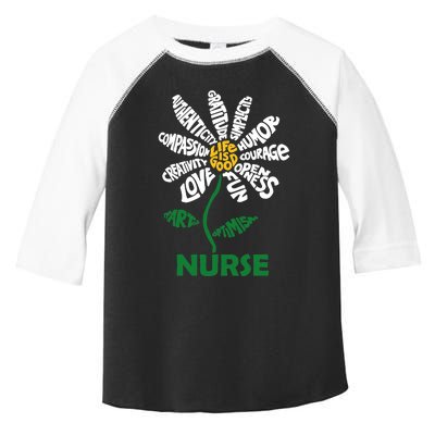 Life Is Good Nurse Flower The Art Of Optimism Toddler Fine Jersey T-Shirt