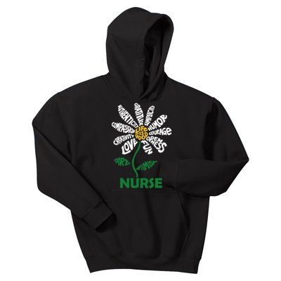 Life Is Good Nurse Flower The Art Of Optimism Kids Hoodie