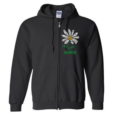 Life Is Good Nurse Flower The Art Of Optimism Full Zip Hoodie