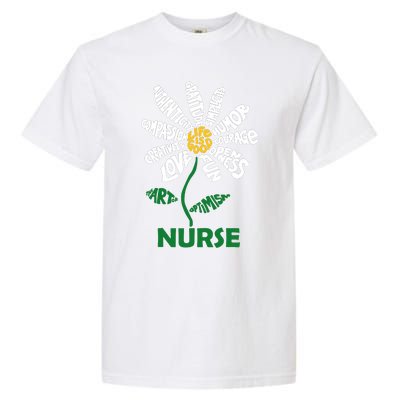 Life Is Good Nurse Flower The Art Of Optimism Garment-Dyed Heavyweight T-Shirt