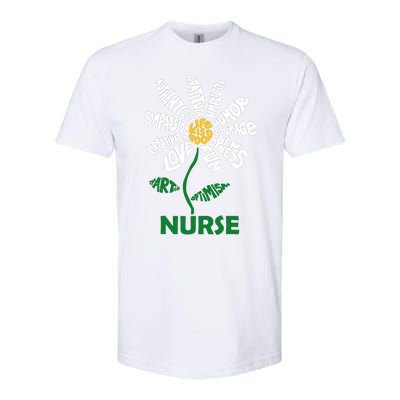 Life Is Good Nurse Flower The Art Of Optimism Softstyle CVC T-Shirt