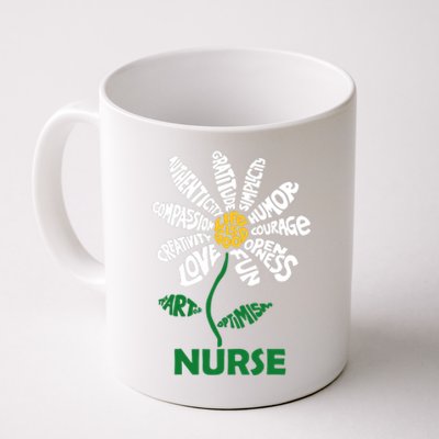 Life Is Good Nurse Flower The Art Of Optimism Coffee Mug