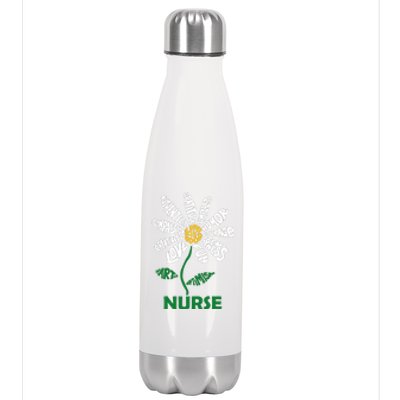 Life Is Good Nurse Flower The Art Of Optimism Stainless Steel Insulated Water Bottle