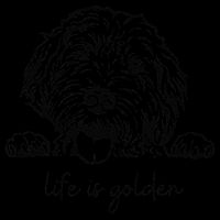 Life Is Golden Dog Mom Goldendoodle Mama Mothers Day Gift Womens T-Shirt