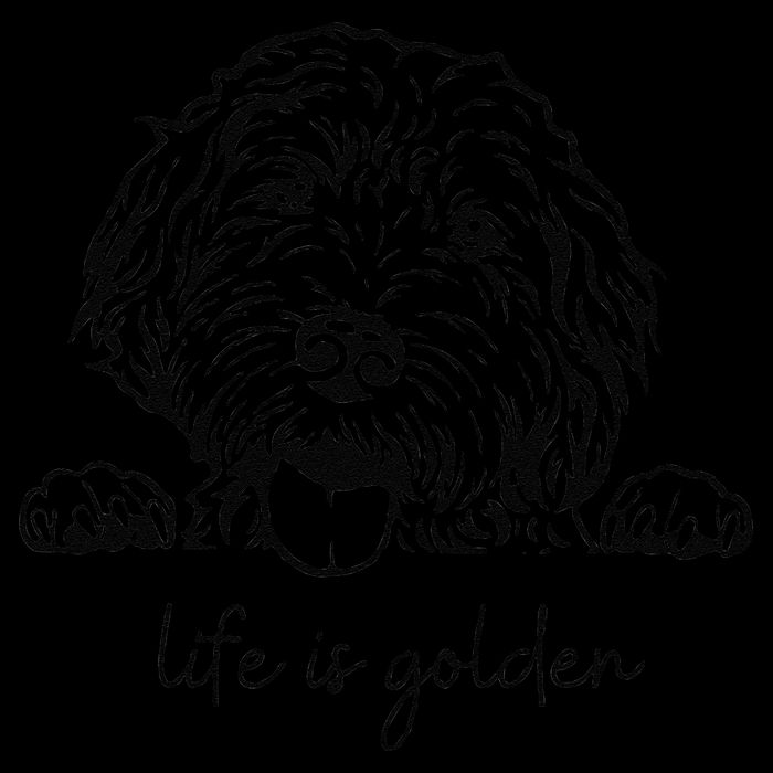 Life Is Golden Dog Mom Goldendoodle Mama Mothers Day Gift Womens T-Shirt