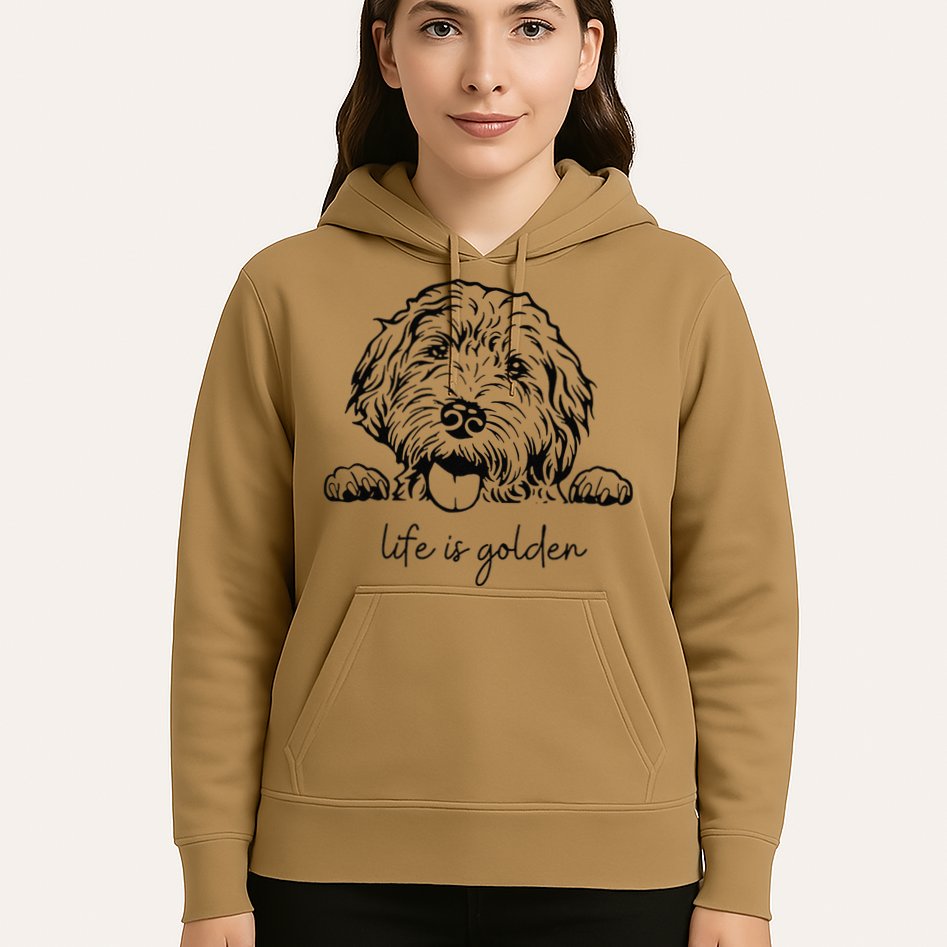 Life Is Golden Dog Mom Goldendoodle Mama Mothers Day Gift Hoodie