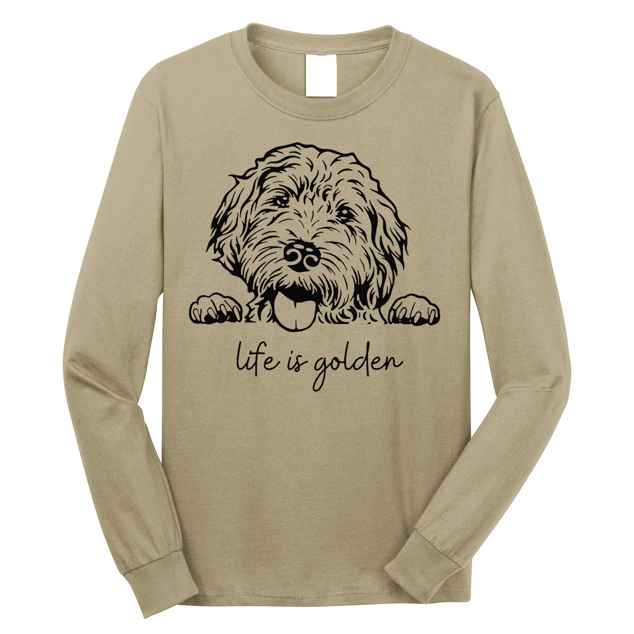 Life Is Golden Dog Mom Goldendoodle Mama Mothers Day Gift Long Sleeve Shirt
