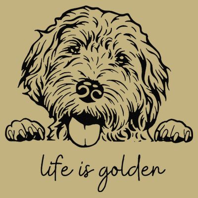 Life Is Golden Dog Mom Goldendoodle Mama Mothers Day Gift T-Shirt